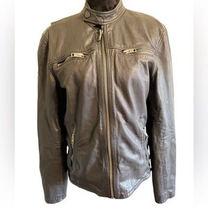 Men’s Superdry Leather Jacket Medium